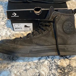 Converse water-proof leather high tops